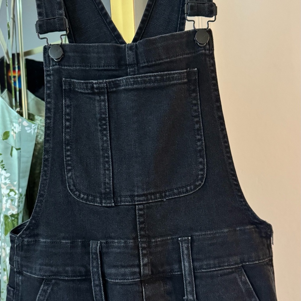 Madewell Black Denim Overalls